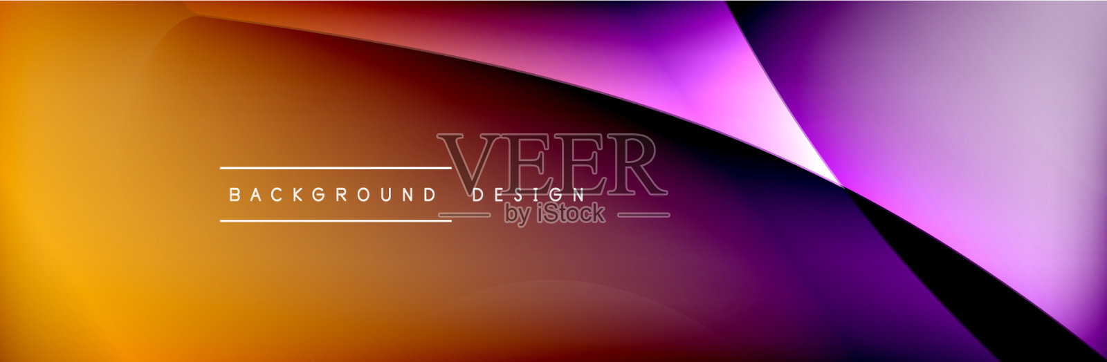 带有3d阴影效果和流体的流动波插画图片素材