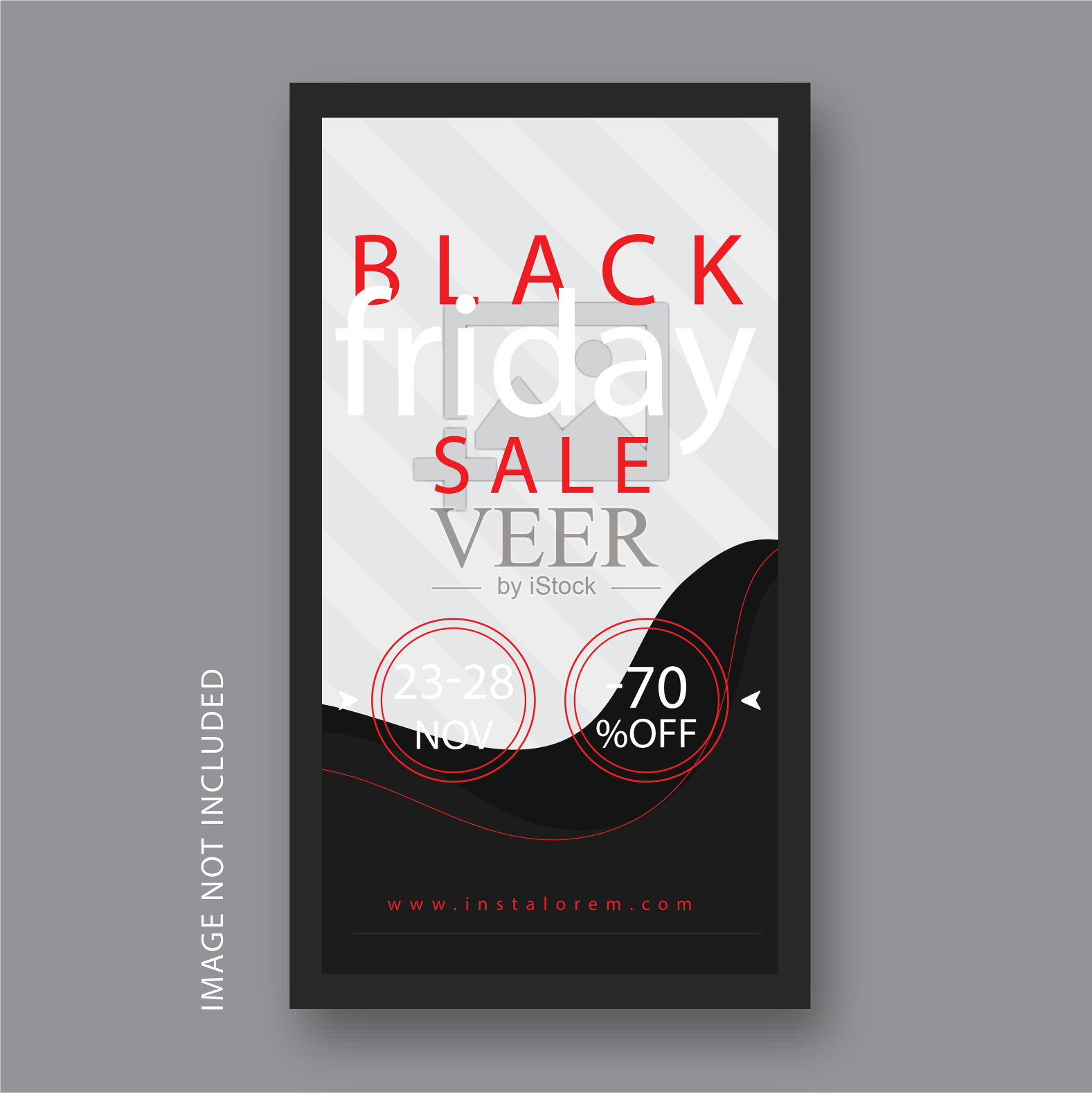 黑色星期五的instagram帖子和故事设计模板素材