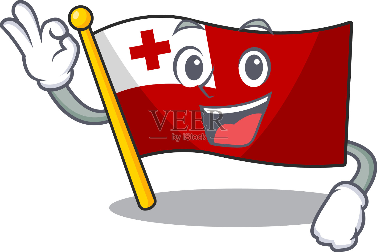 汤加旗卷轴吉祥物设计制作ok设计元素图片