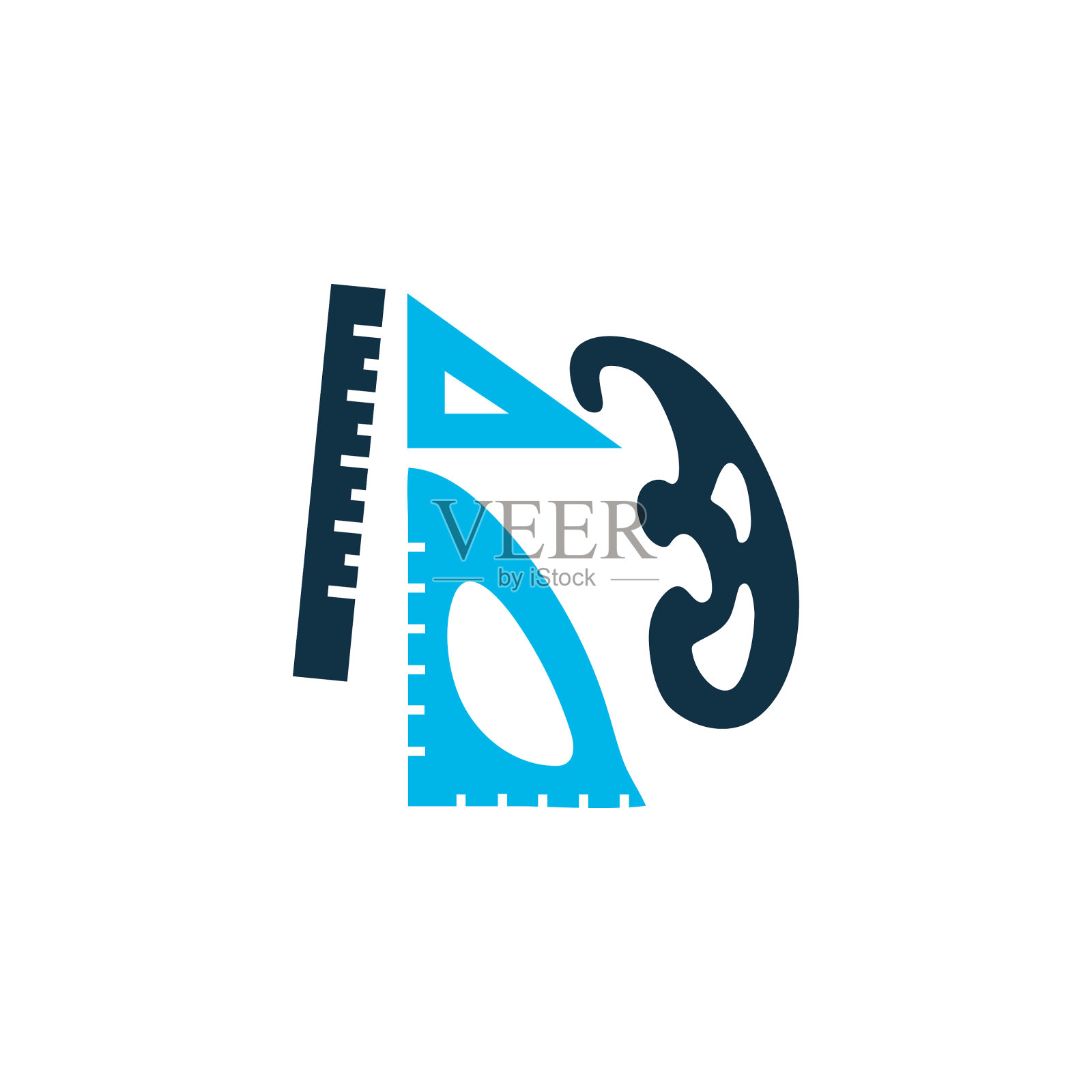 标尺图标彩色符号优质质量设计元素图片