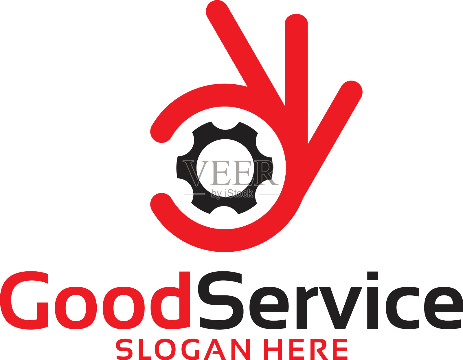 良好的服务标志设计模板插画图片素材