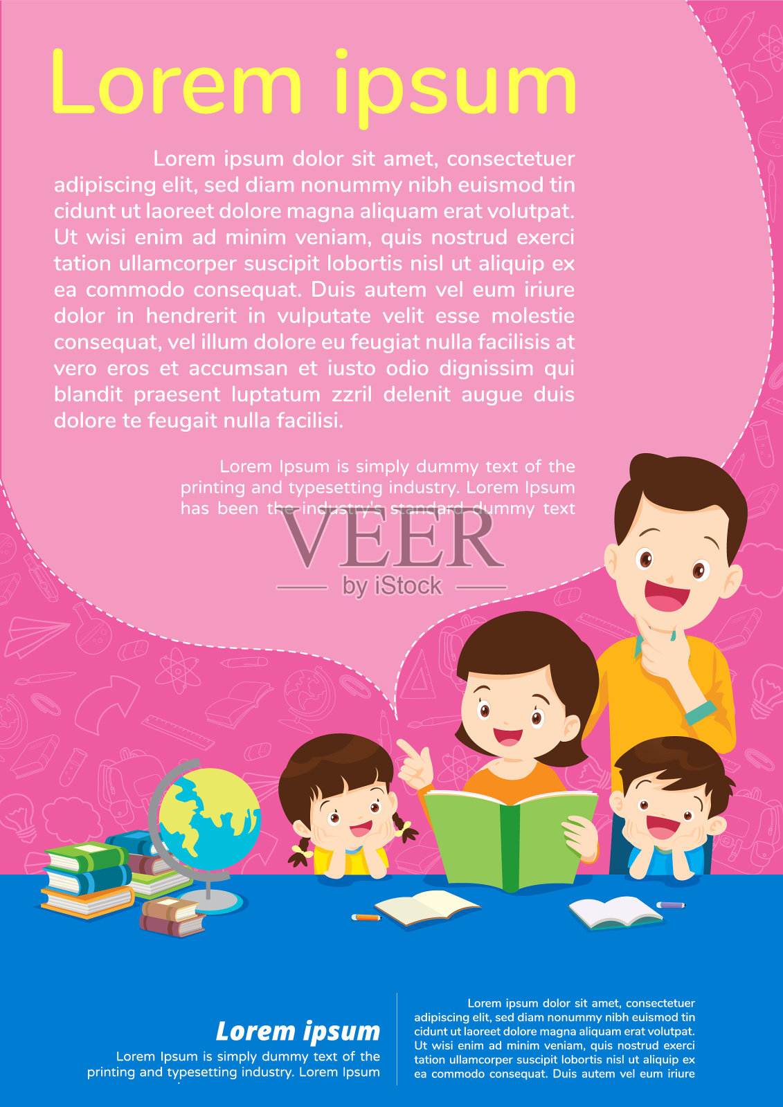 教育与学习的教育理念插画图片素材