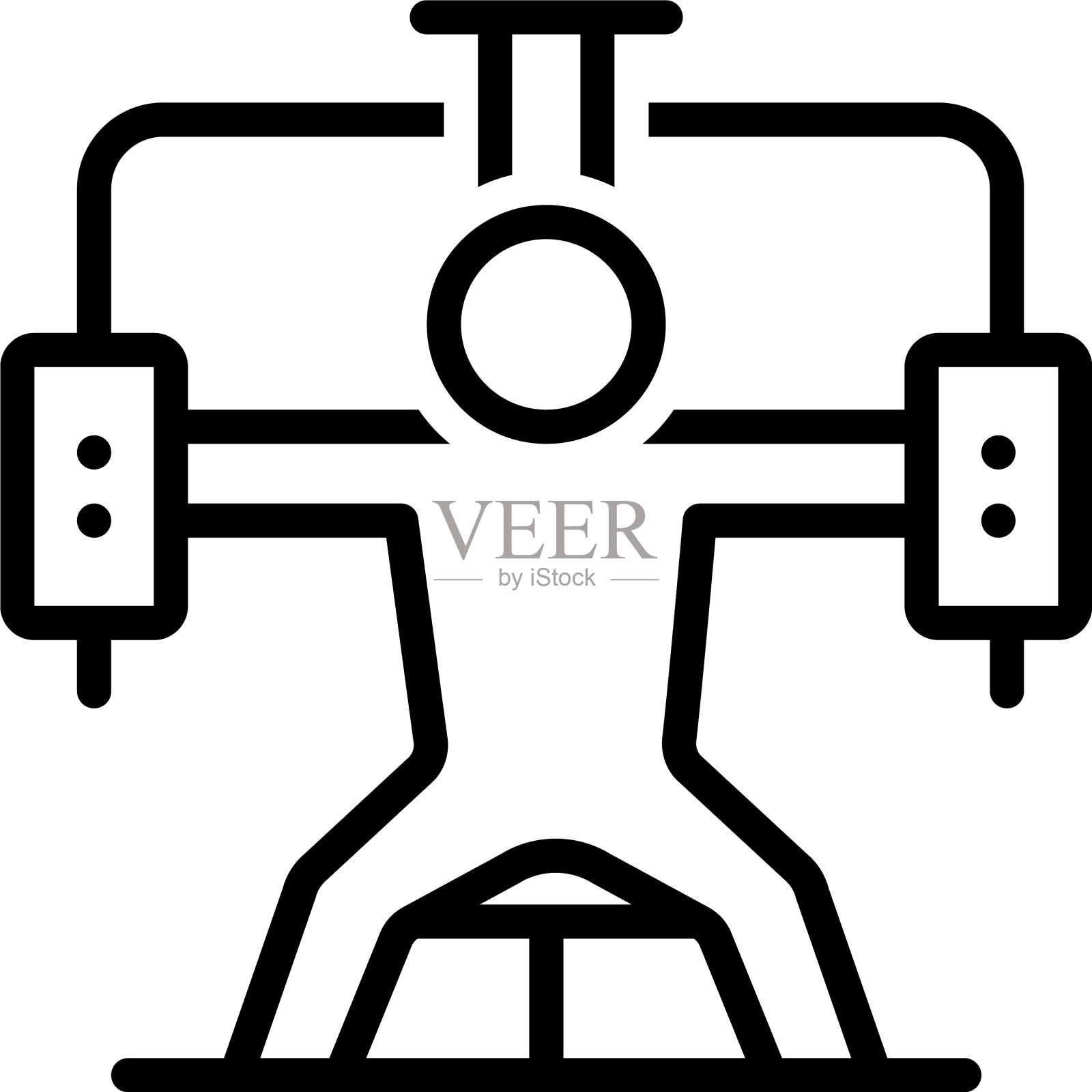 健身房插画图片素材