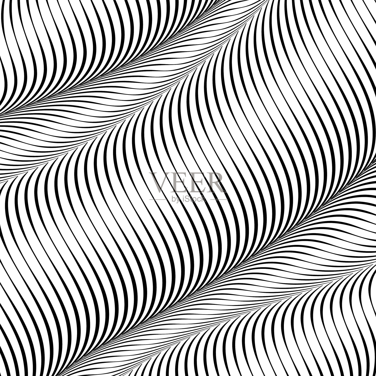 抽象波纹背景光学艺术部分条纹插画图片素材