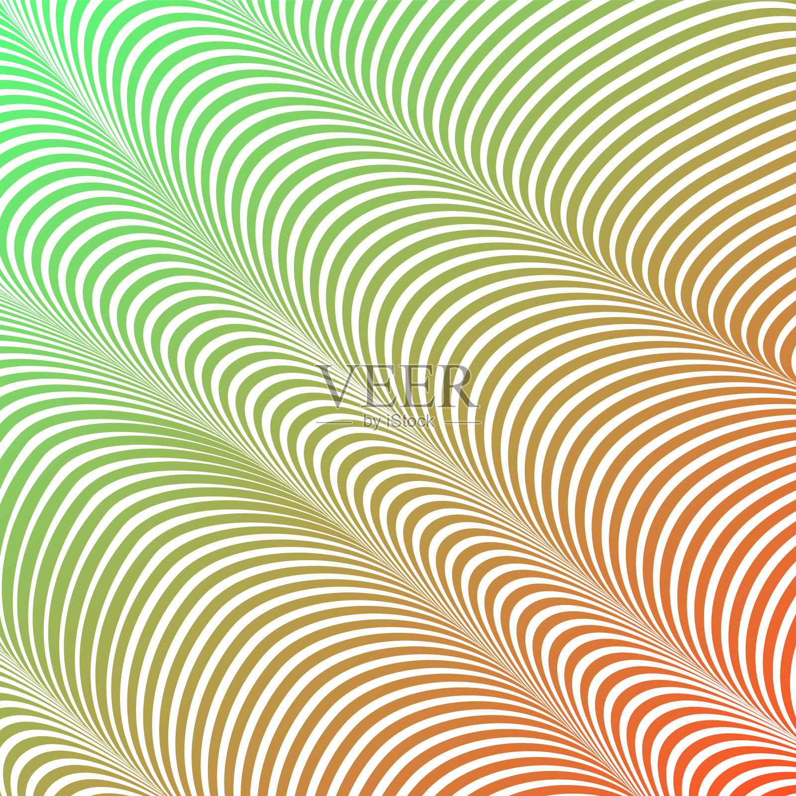 抽象的酸色波浪形背景光学艺术插画图片素材