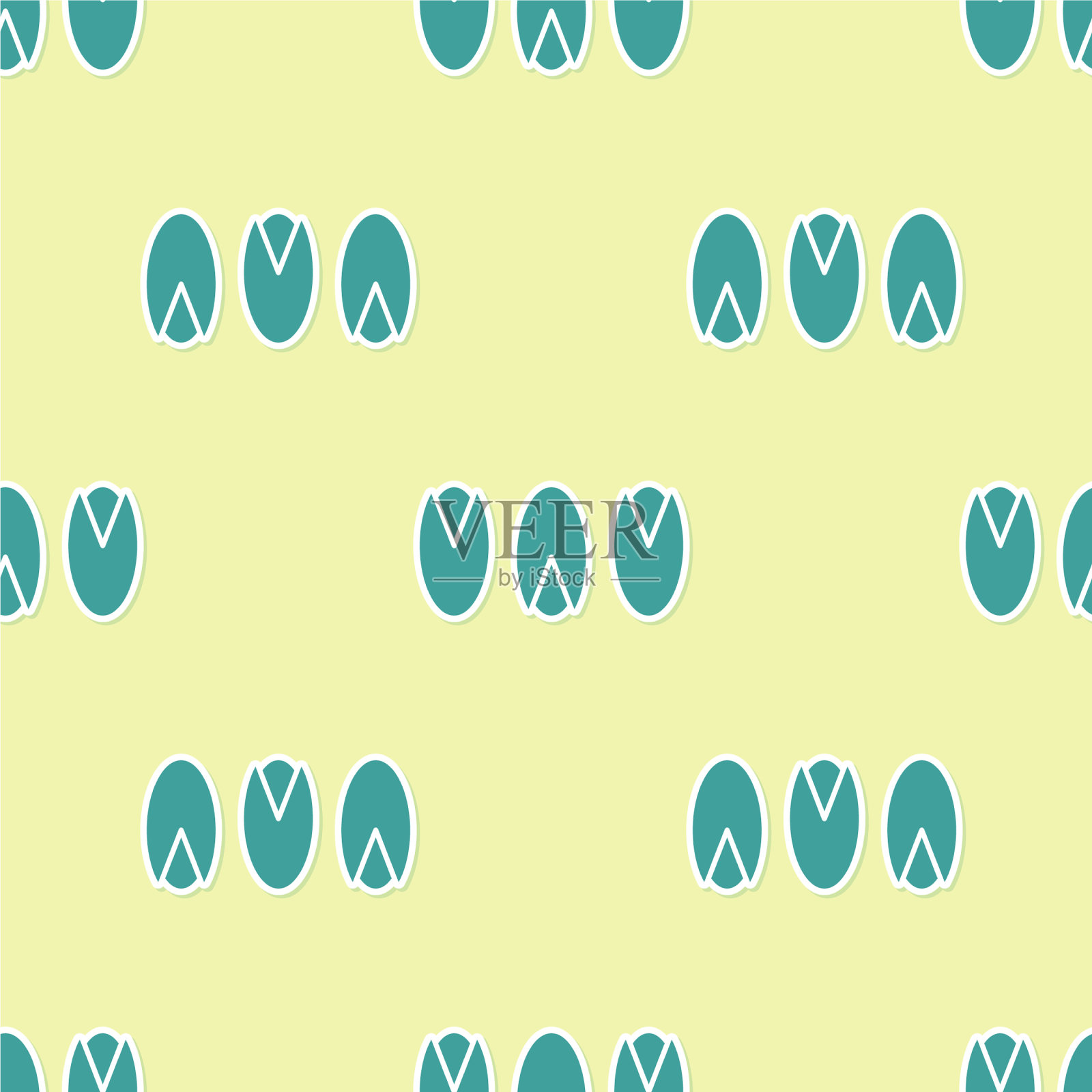 绿色开心果图标隔离无缝插画图片素材