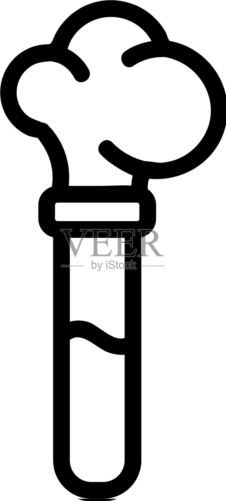 化学反应图标孤立轮廓图标素材