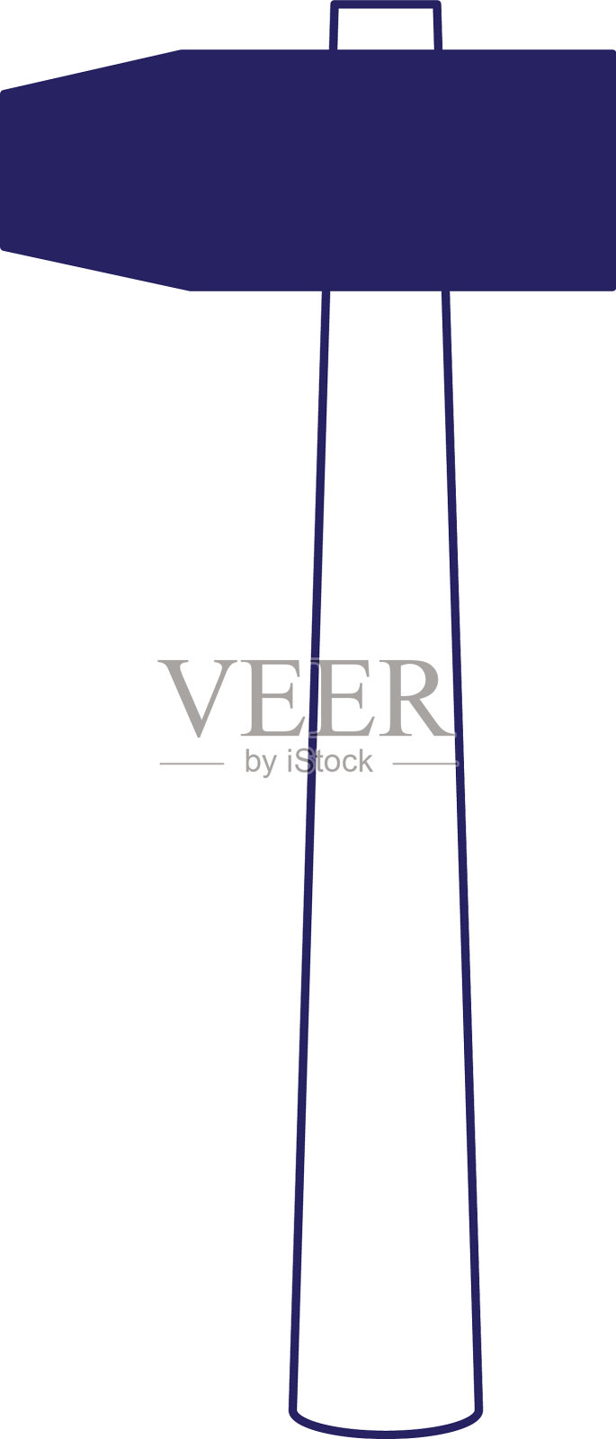 锤子工具图标扁平化设计插画图片素材