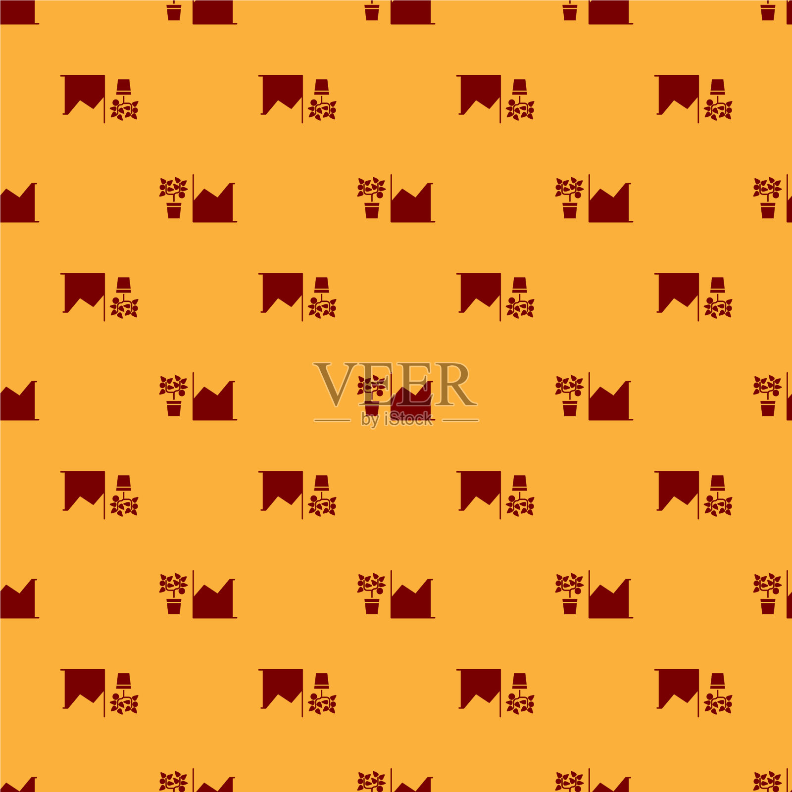 红花统计图标孤立无缝插画图片素材