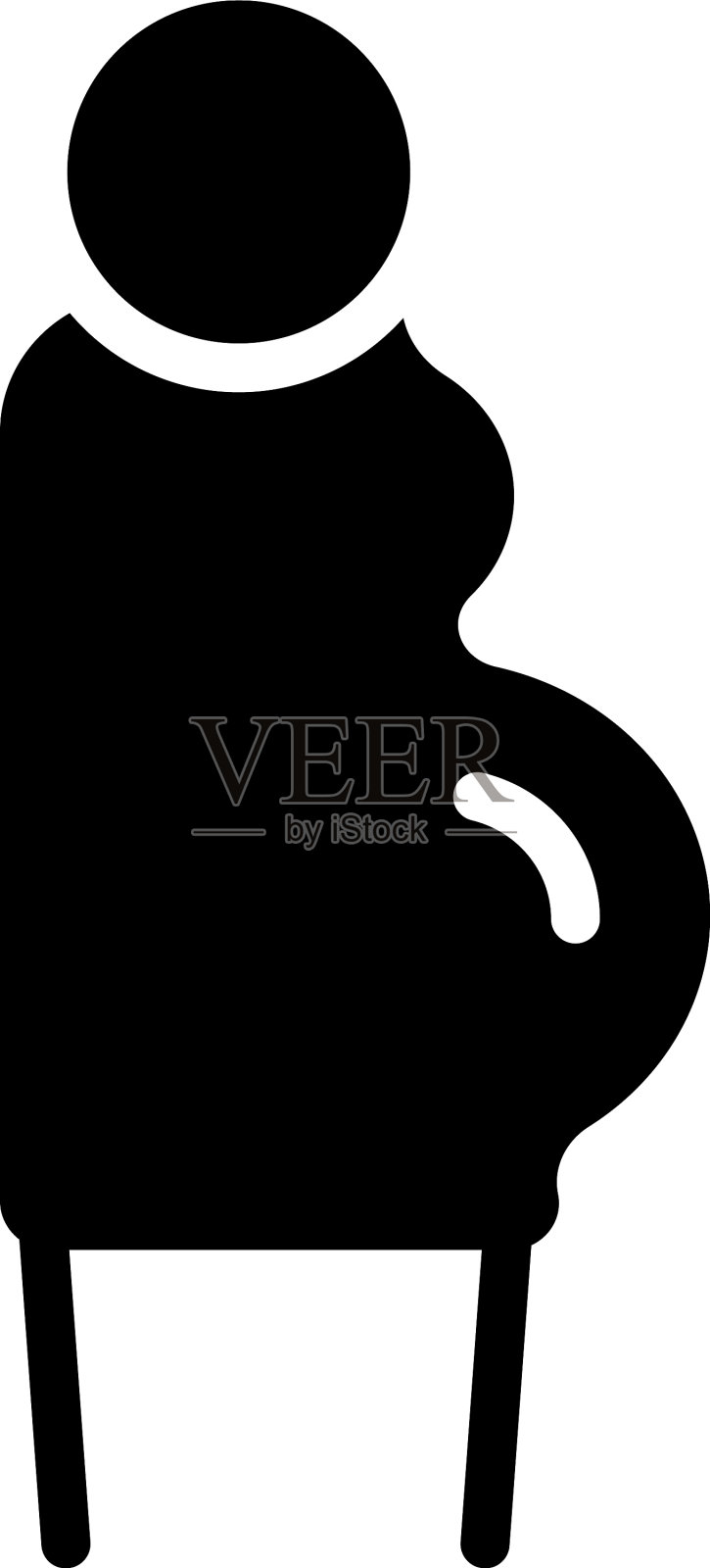 怀孕了插画图片素材