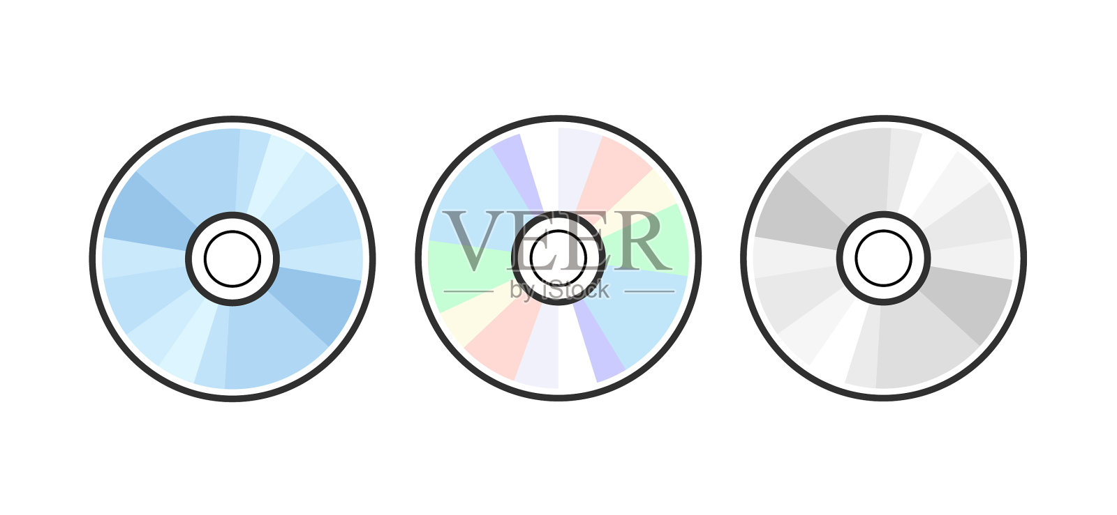 CD DVD图标光盘空白插画图片素材