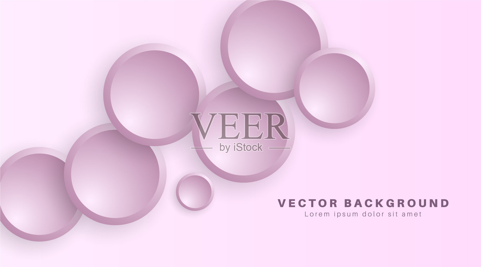 抽象几何形状三维圆形背景插画图片素材