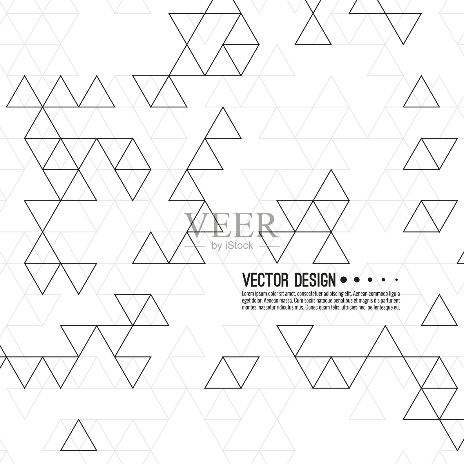 模式的三角形插画图片素材