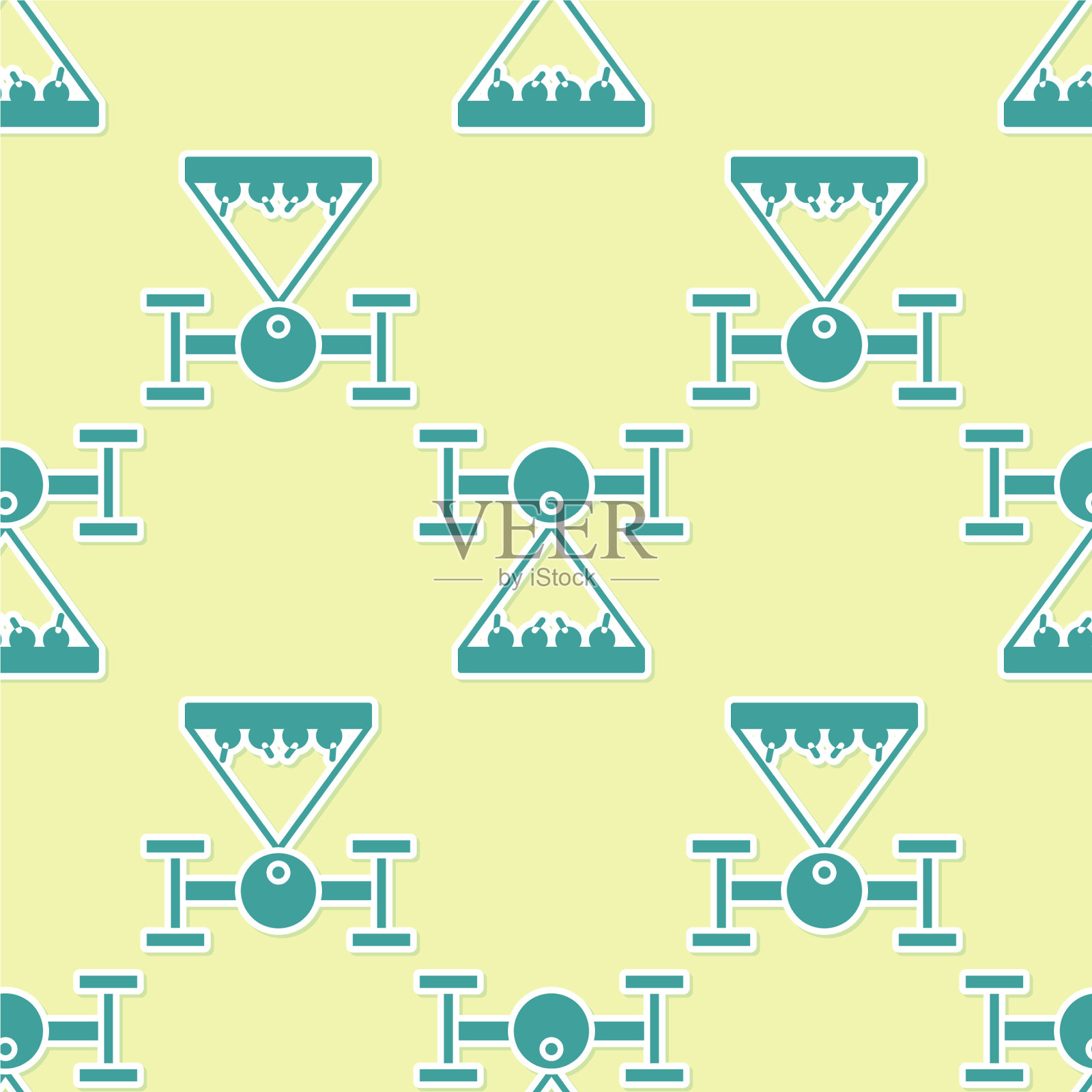 绿色智能农场与无人机控制收集插画图片素材