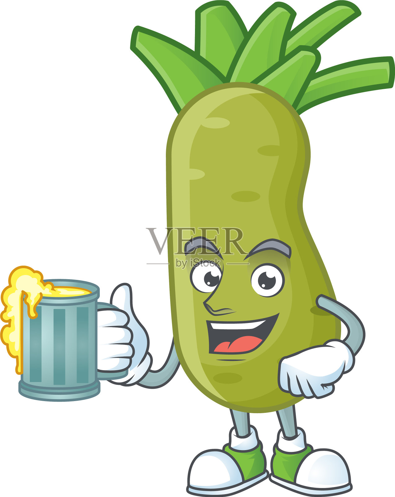 笑脸芥末和一杯啤酒设计元素图片