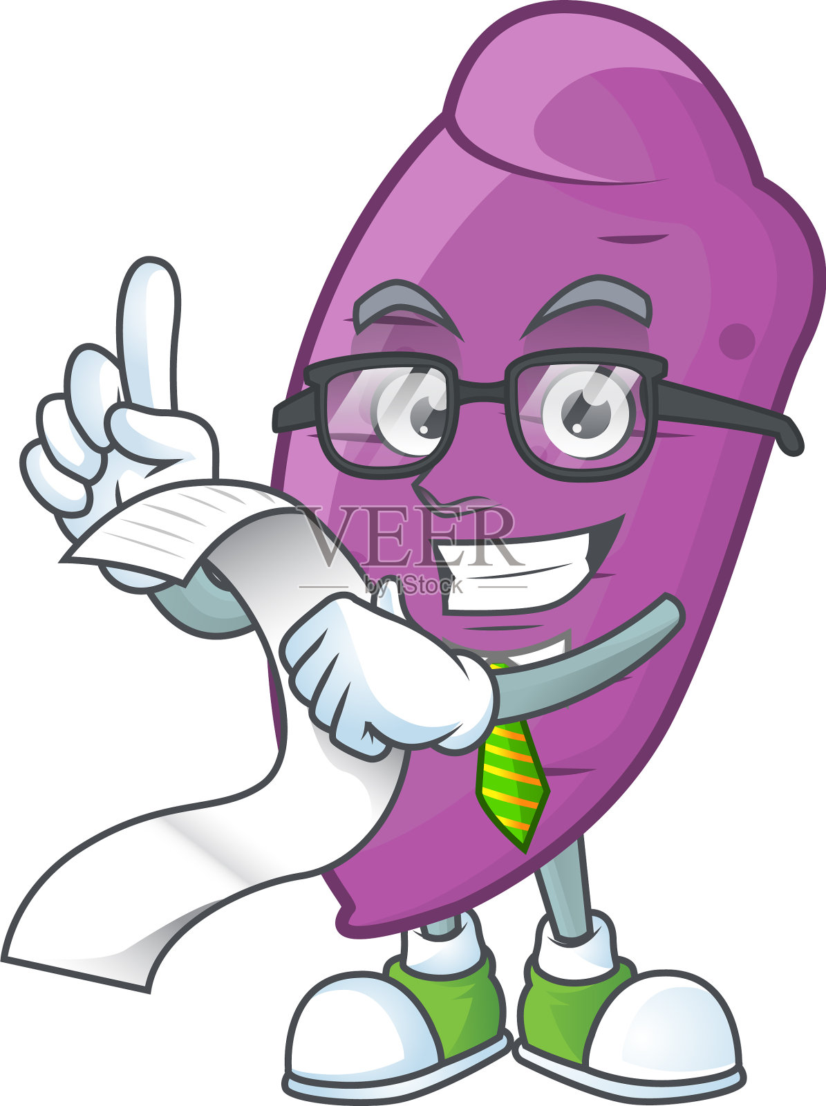 滑稽脸冲绳偏航卡通与菜单准备设计元素图片