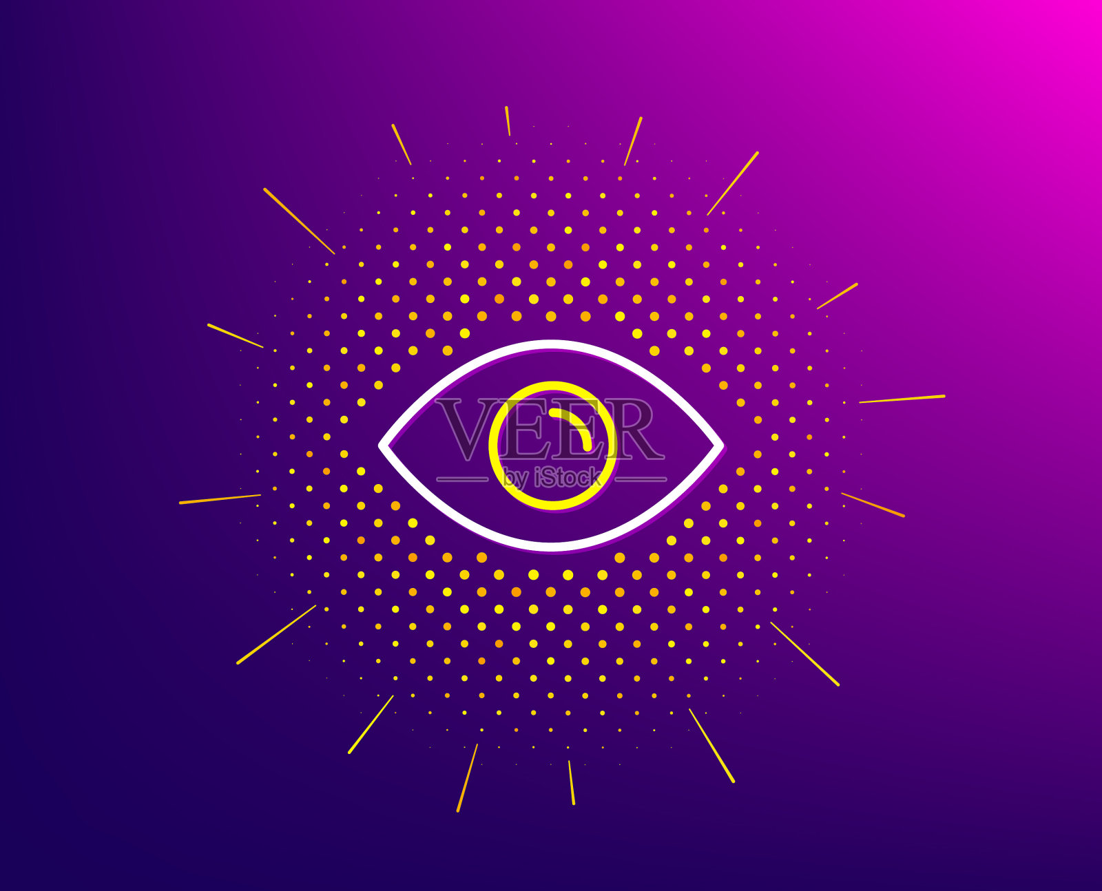 眼线图标或视觉标志插画图片素材