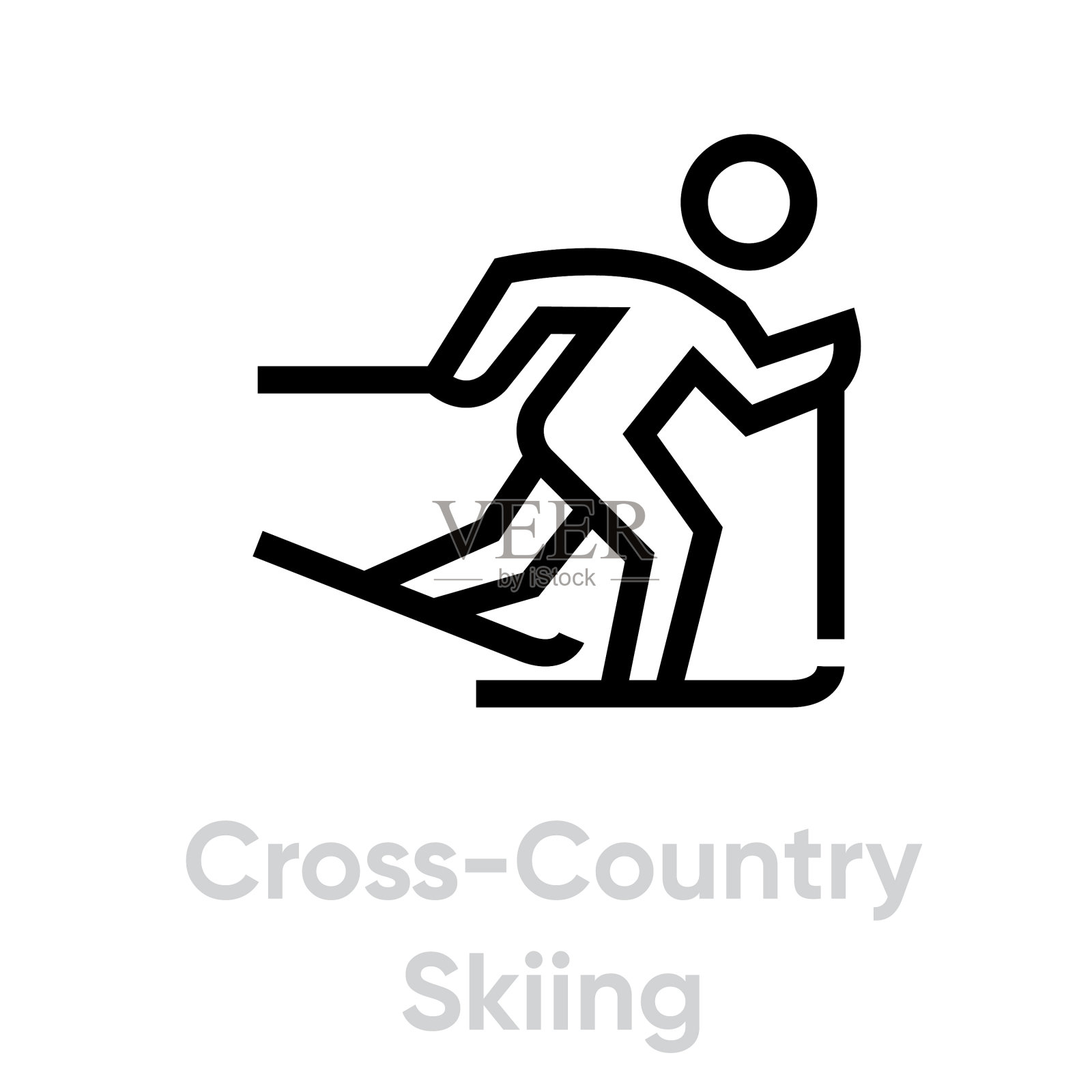 越野技能运动图标插画图片素材