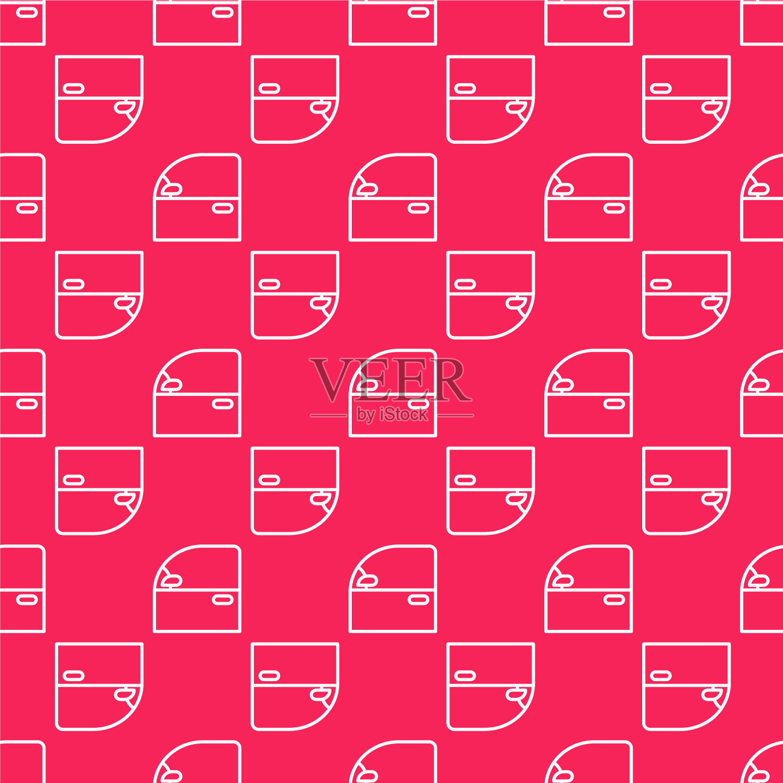 白线车门图标隔离无缝图案插画图片素材