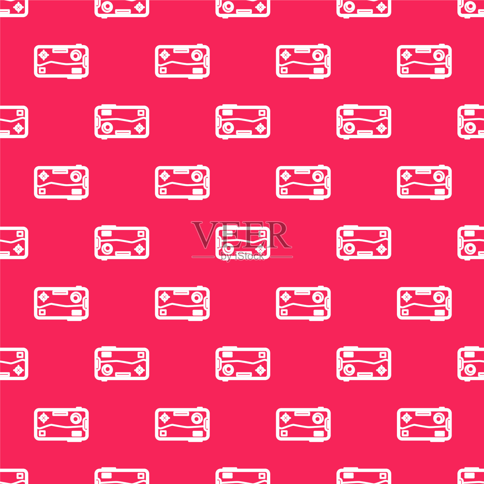 白线智能手机和玩游戏中的图标插画图片素材