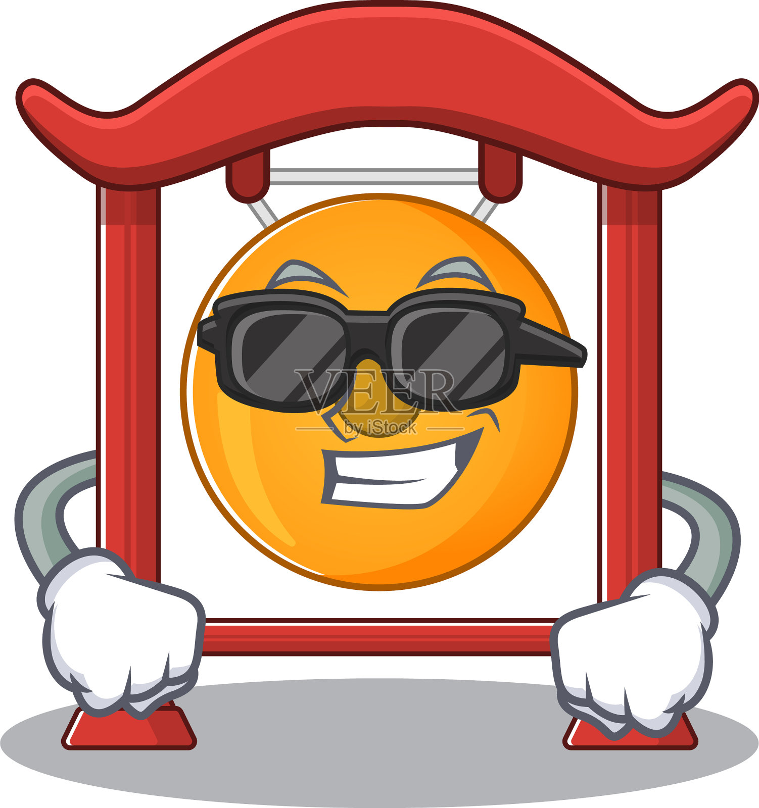 超级酷的中国锣鼓字设计元素图片