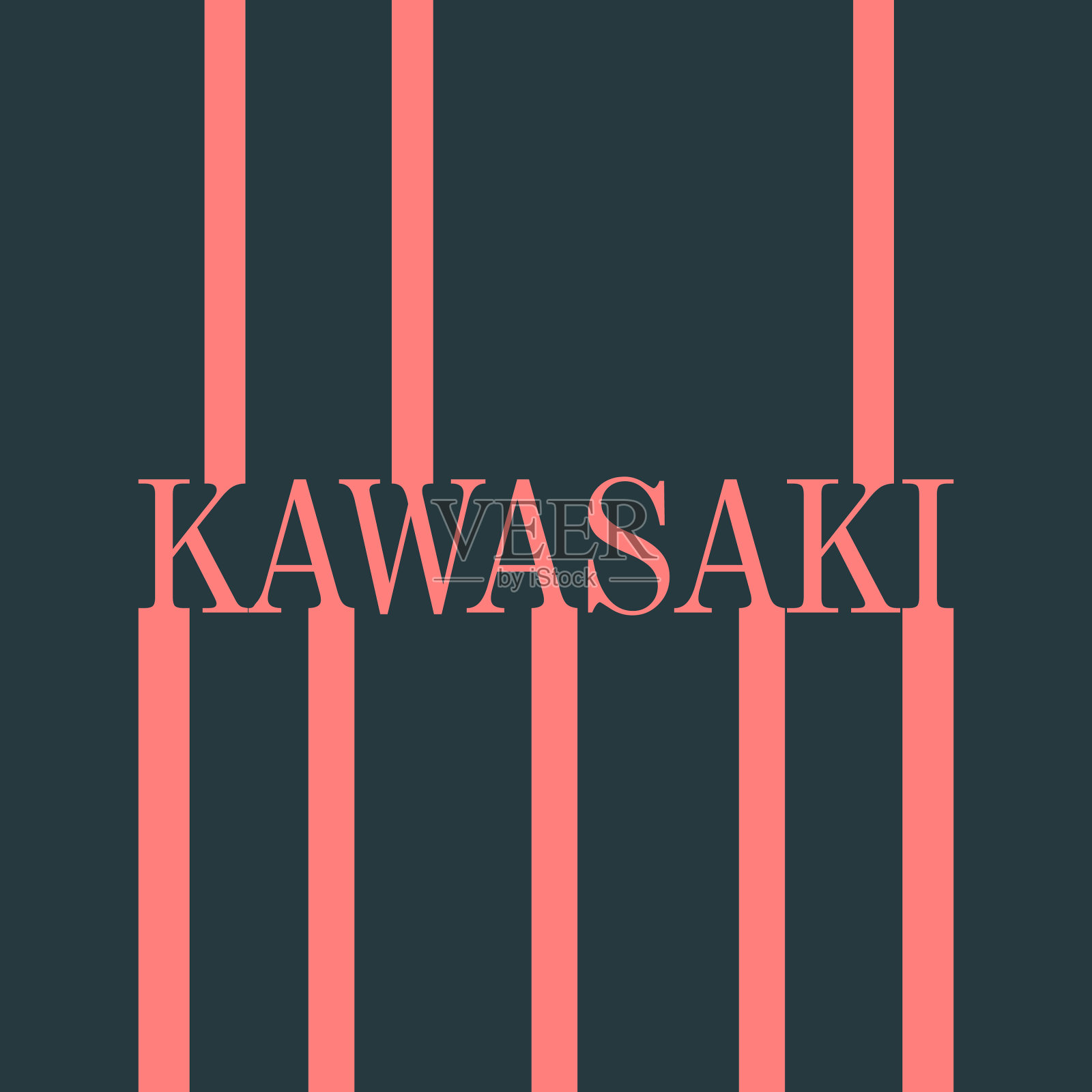 川崎城市名插画图片素材