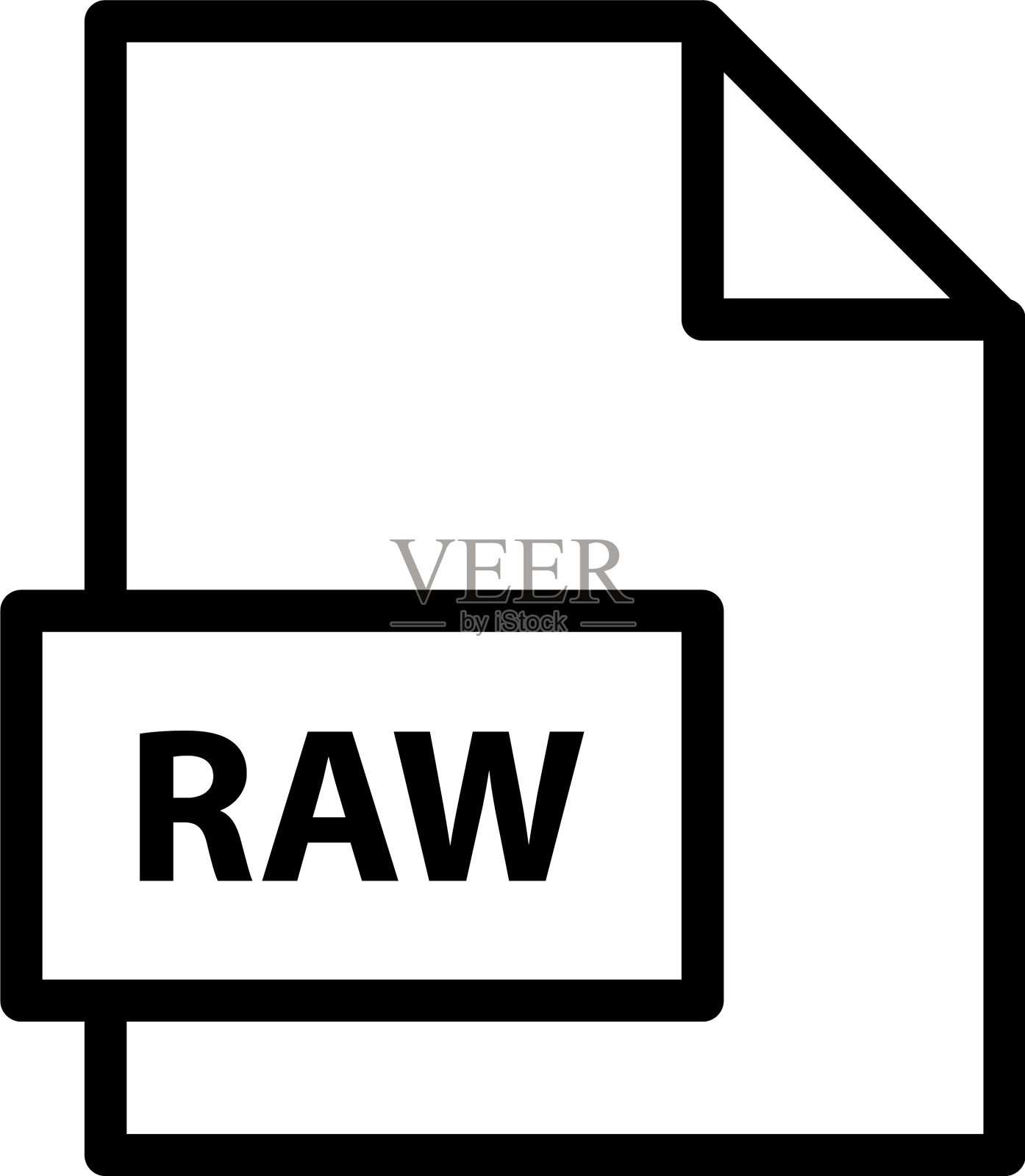 文档扩展文件格式图标原始符号插画图片素材