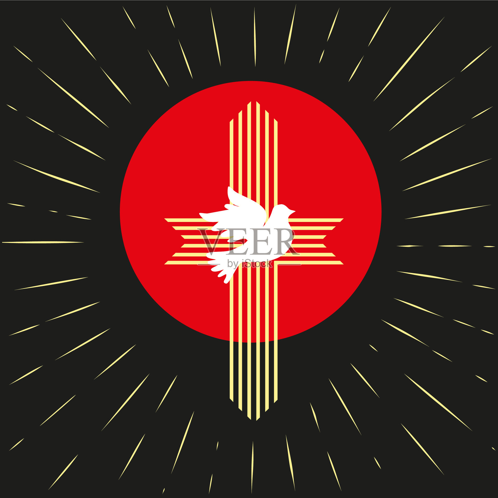 教堂标志的概念插画图片素材