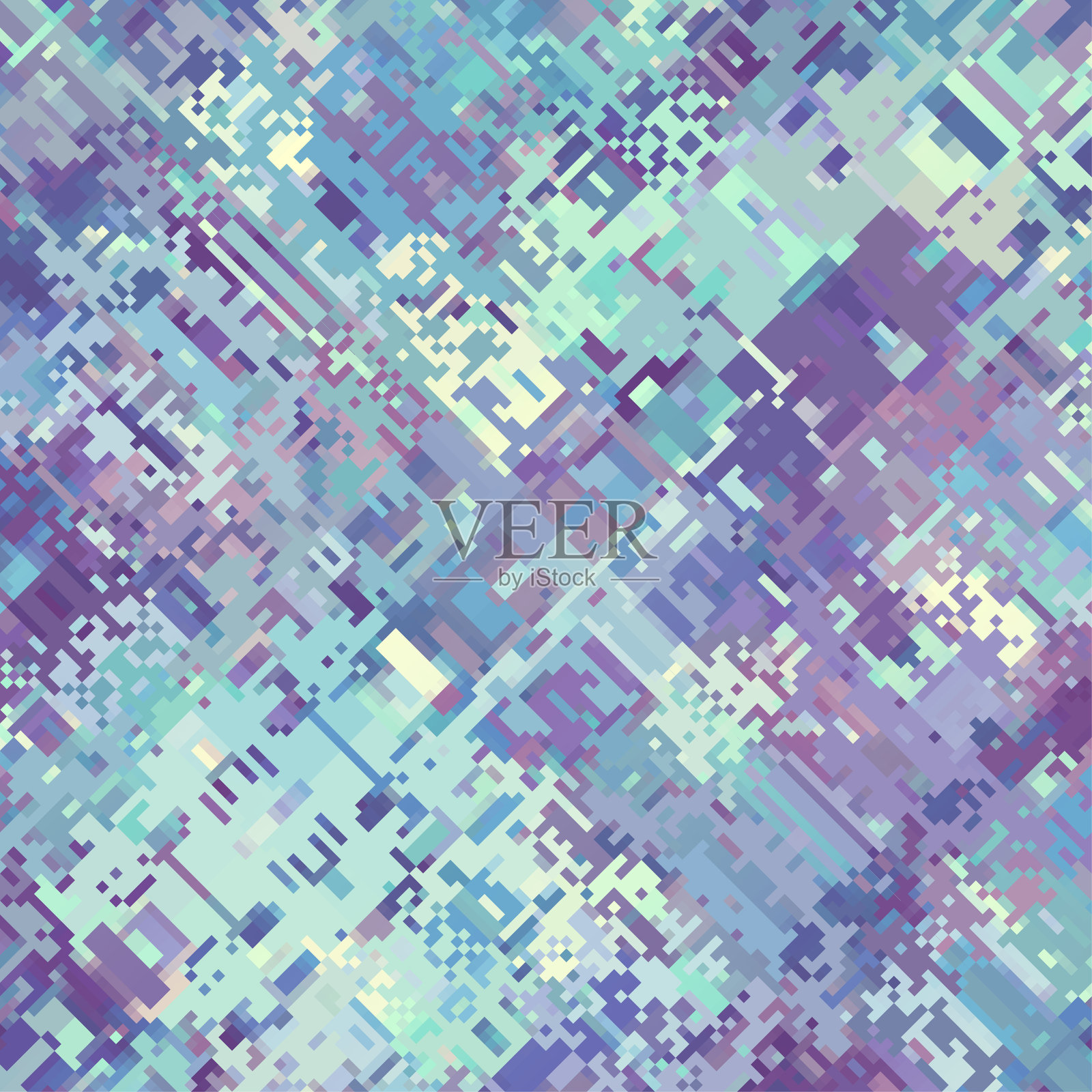 几何抽象图案在低聚风格插画图片素材