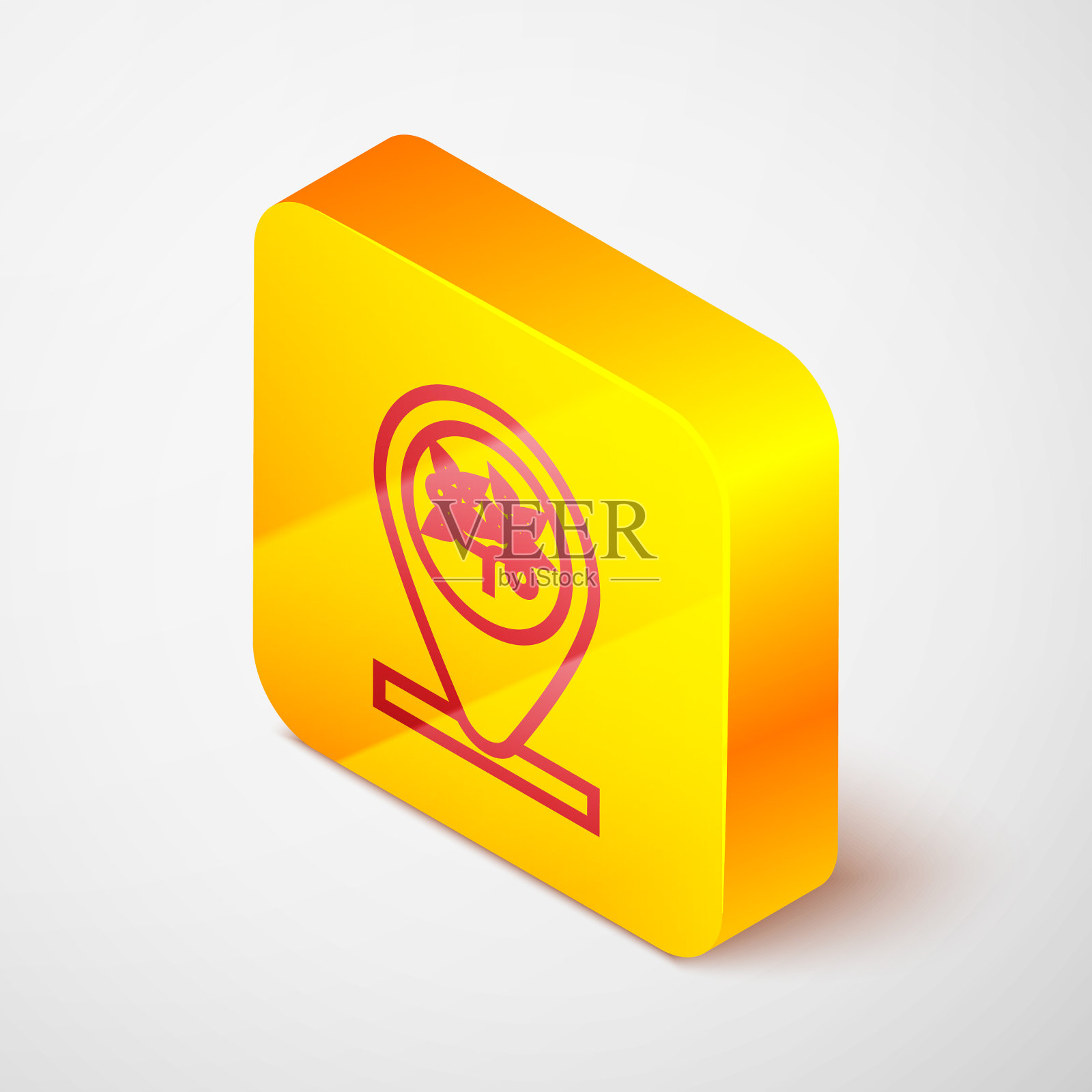 等距线位置和树图标隔离上图标素材