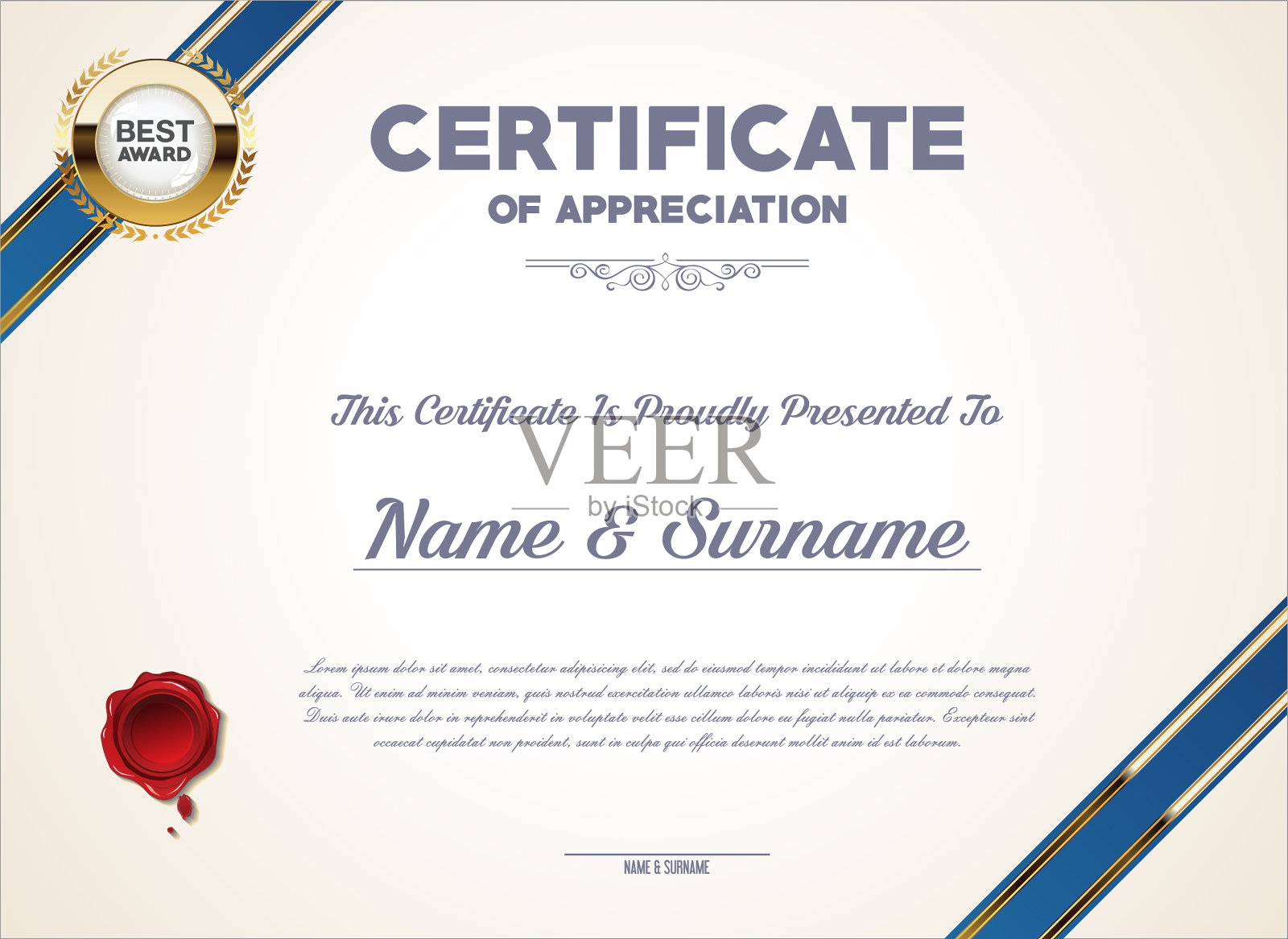 证书或文凭复古复古模板2357插画图片素材