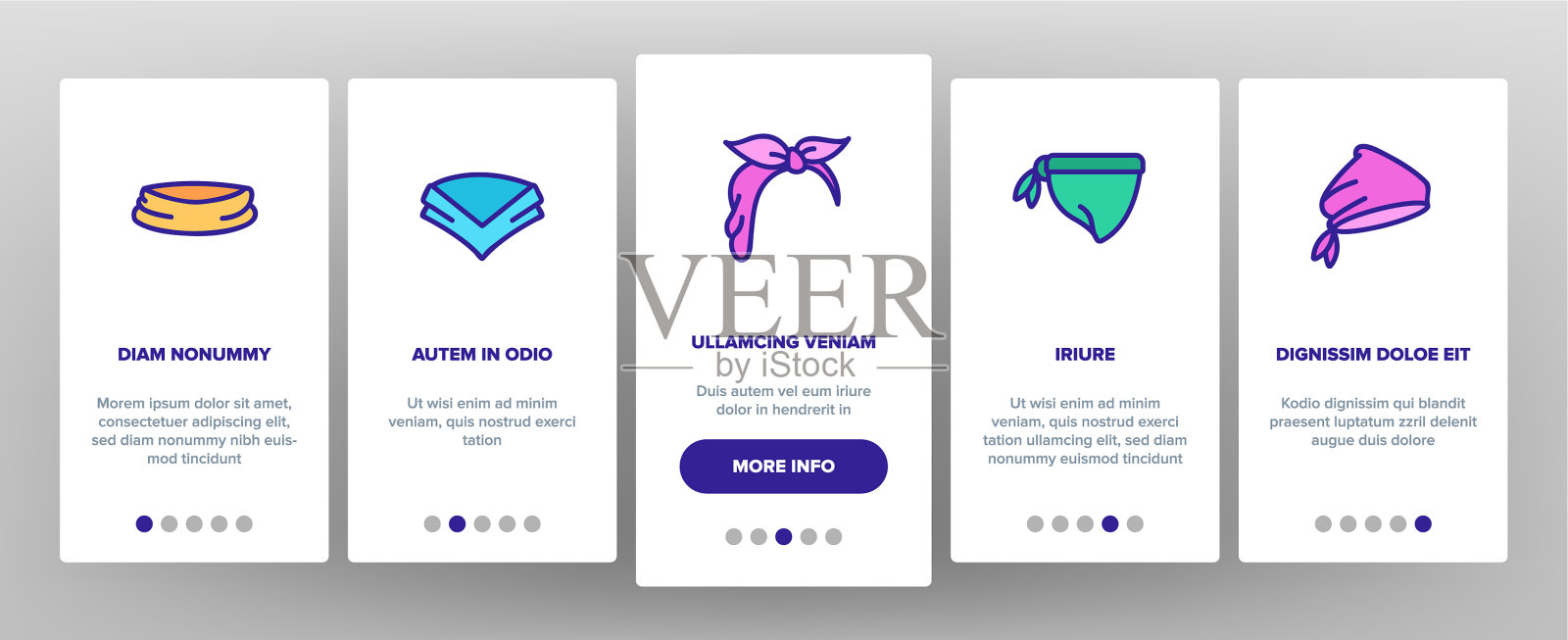 头巾帽子上的图标设置图标素材