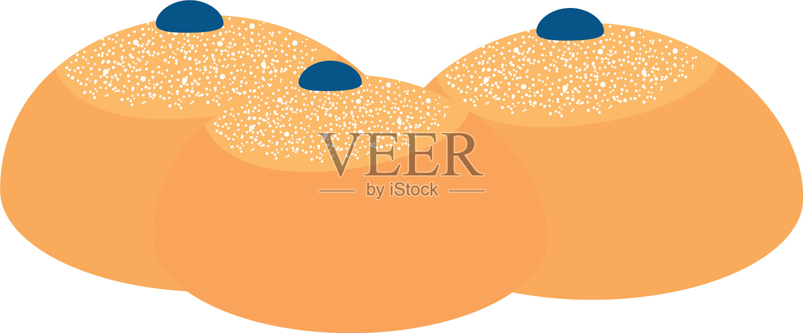 集美味圆面包孤立图标图标素材