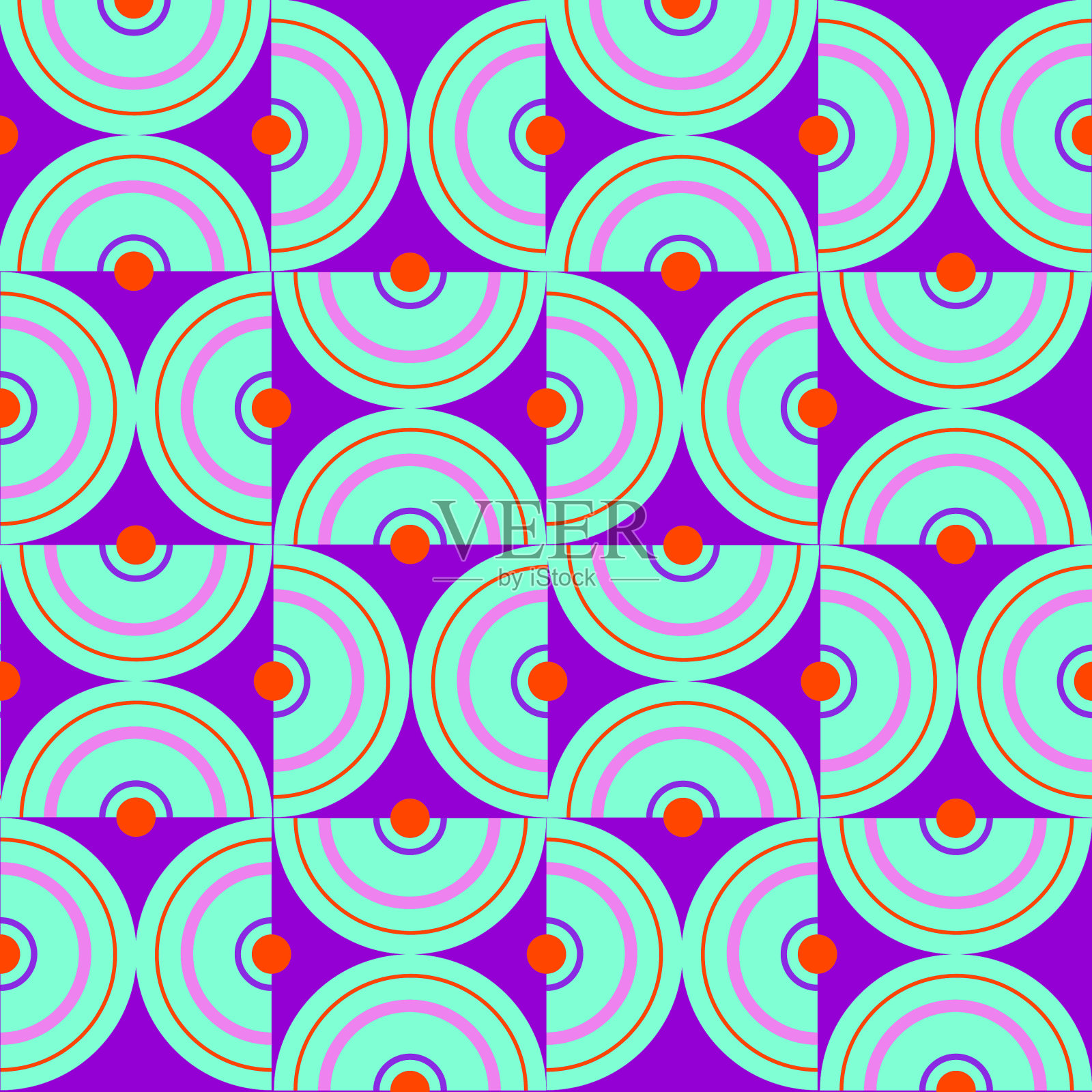 无缝壁纸时尚几何图案插画图片素材