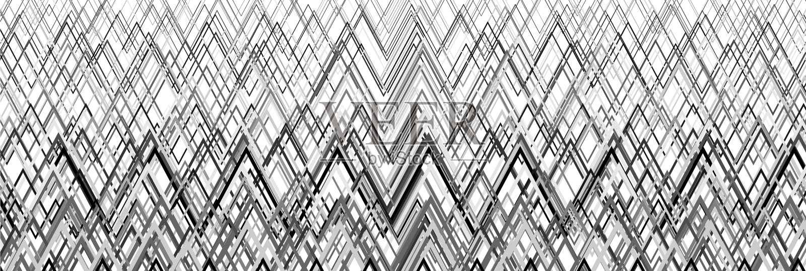 随机波浪之字形线条抽象艺术纹理插画图片素材