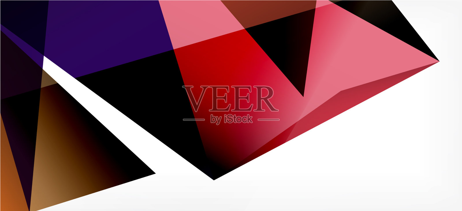 复古抽象模板与三角形马赛克插画图片素材