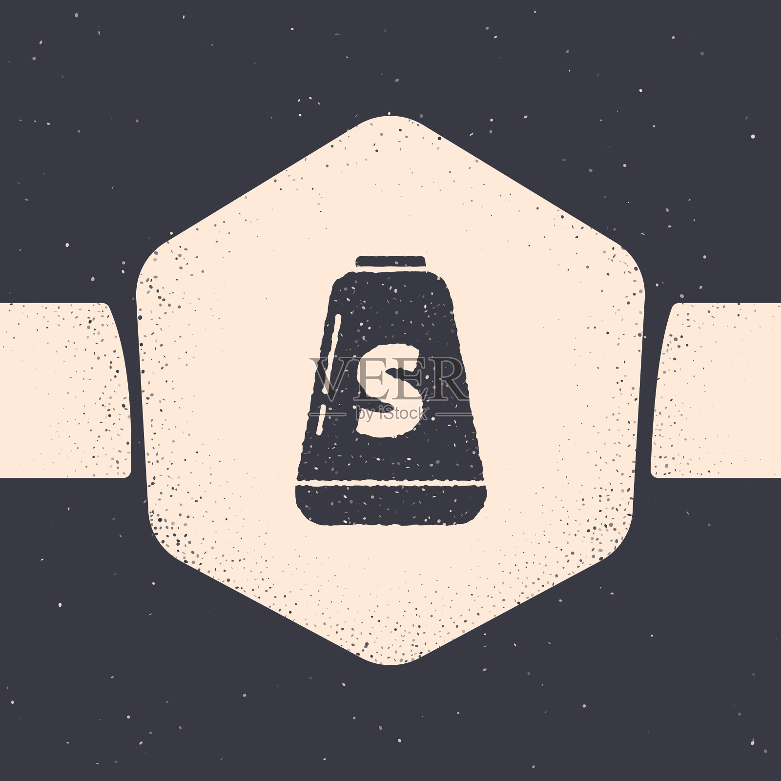 垃圾盐图标孤立在灰色背景插画图片素材