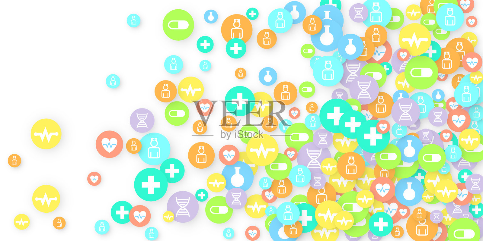 药学背景临床背景插画图片素材