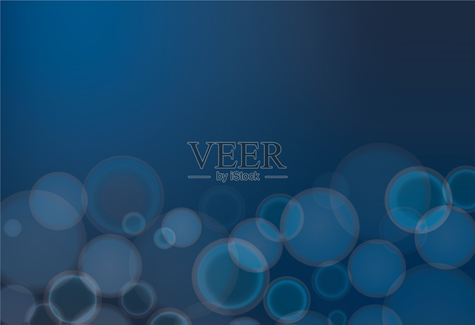 背景模板与蓝色气泡插画图片素材