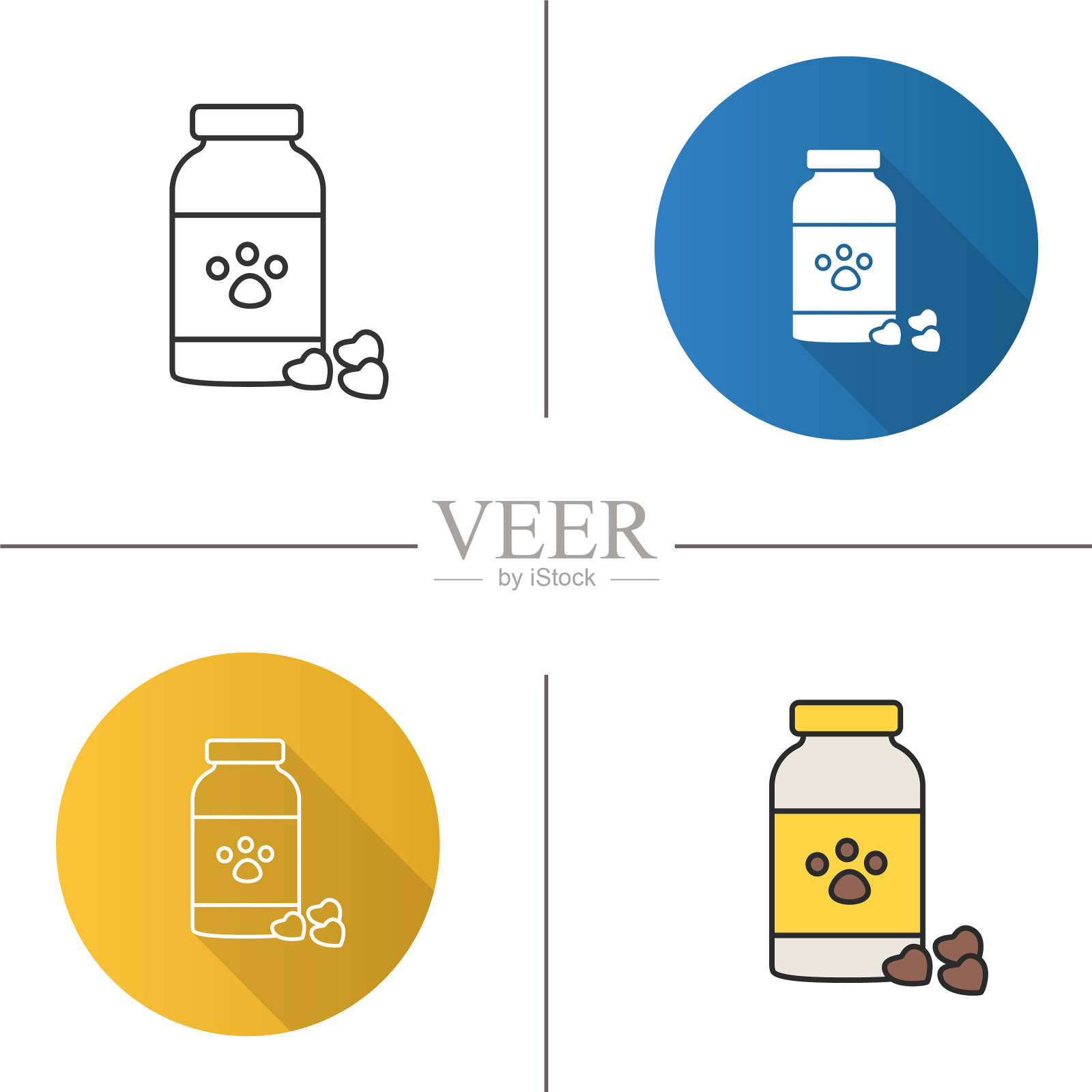 宠物医学图标插画图片素材