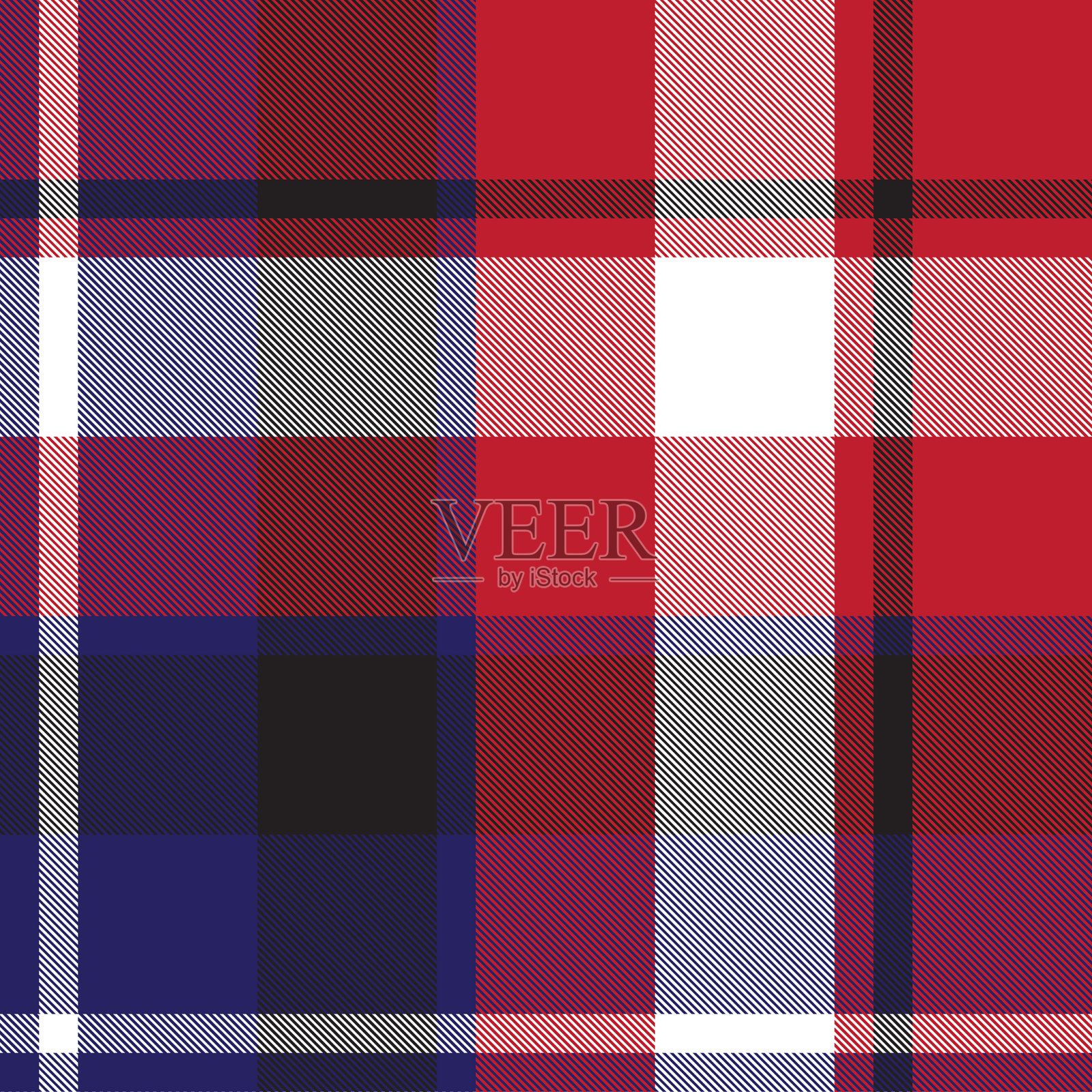 经典现代格子花呢无缝图案插画图片素材