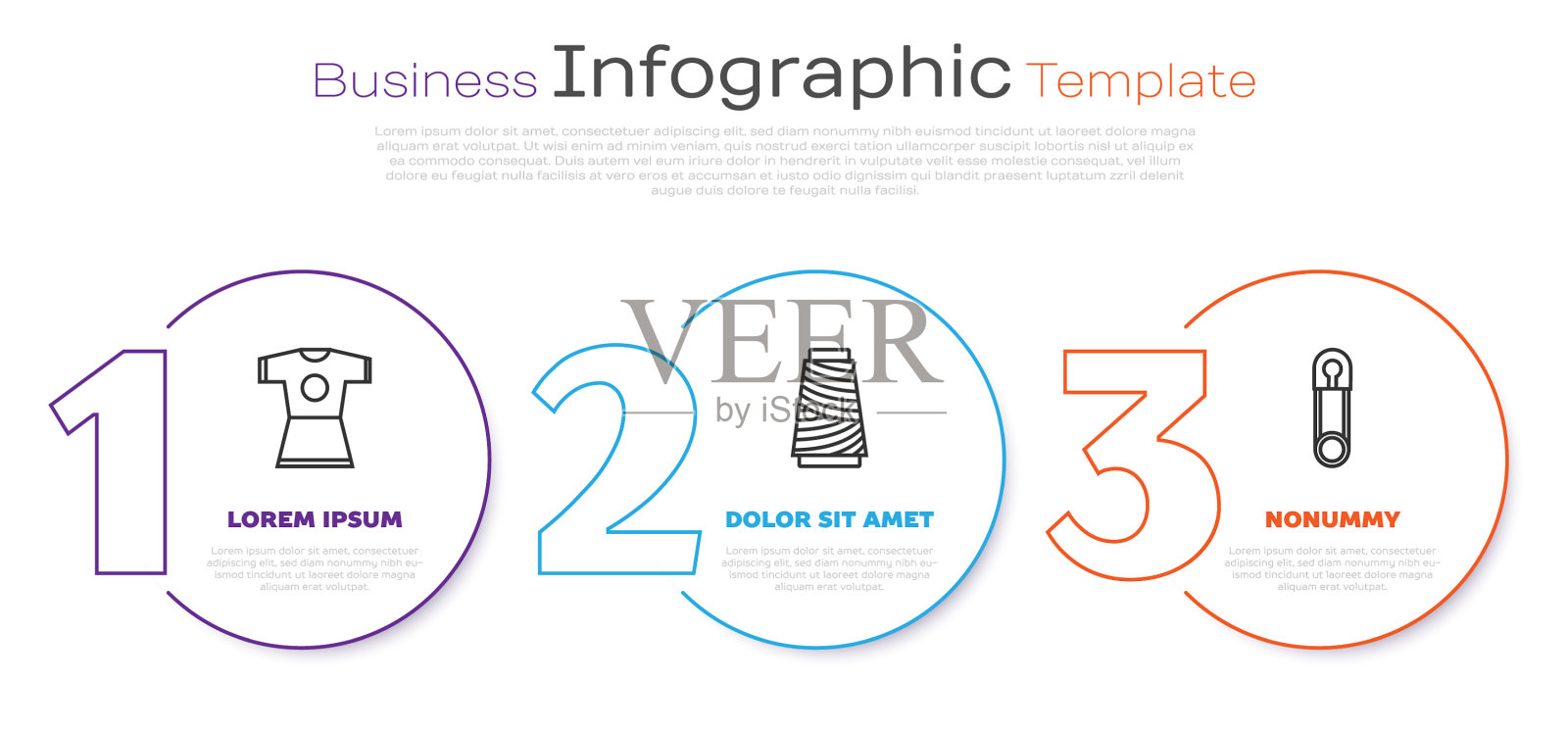 在线轴和线轴上设置线女服装缝纫线插画图片素材