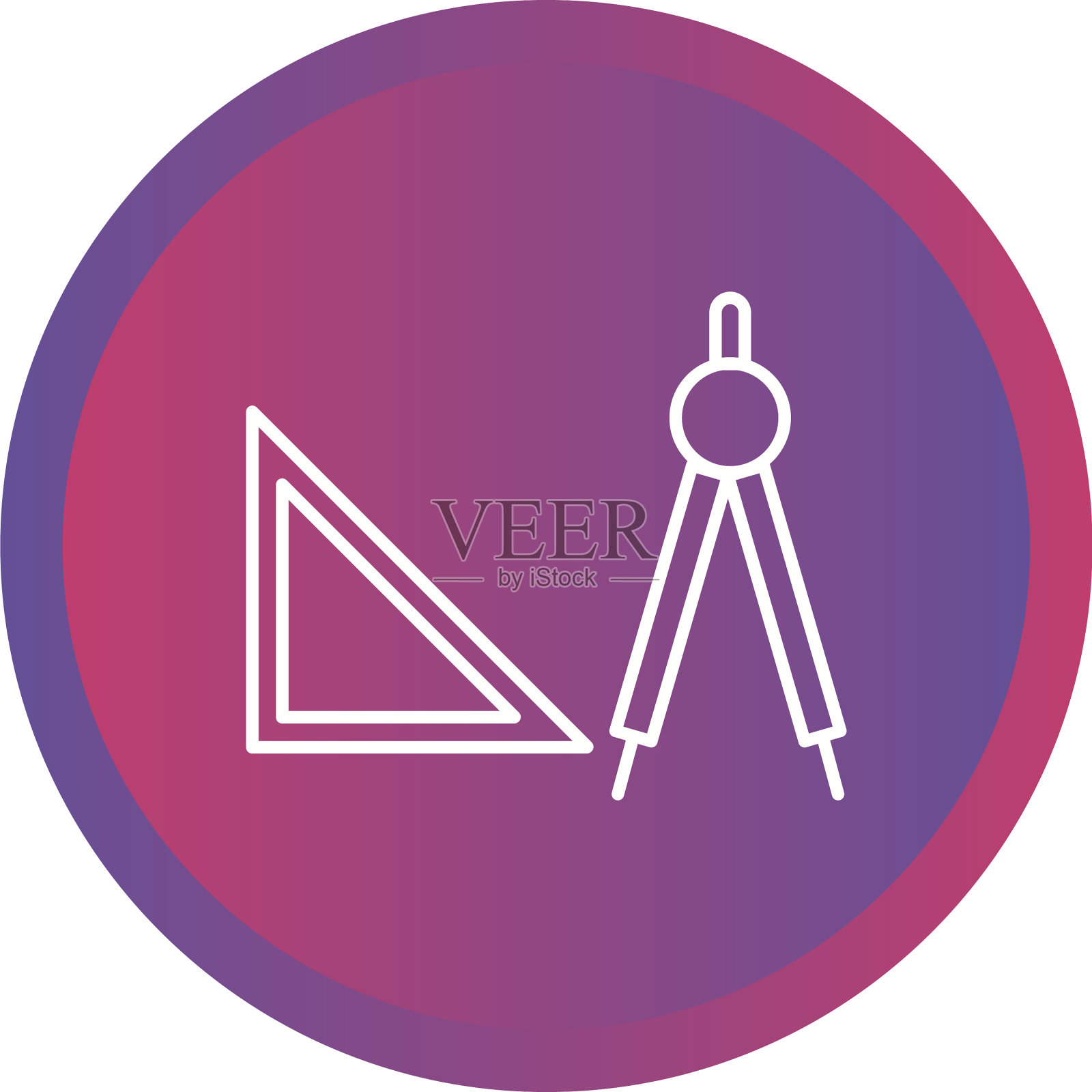 美丽的几何工具线图标图标素材