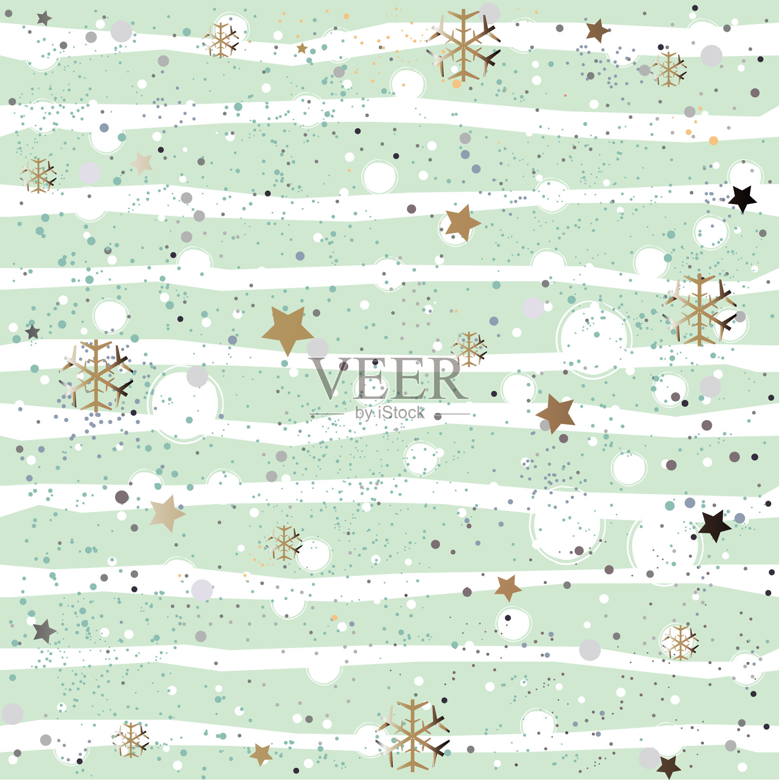 手绘花无缝图案上的白色插画图片素材