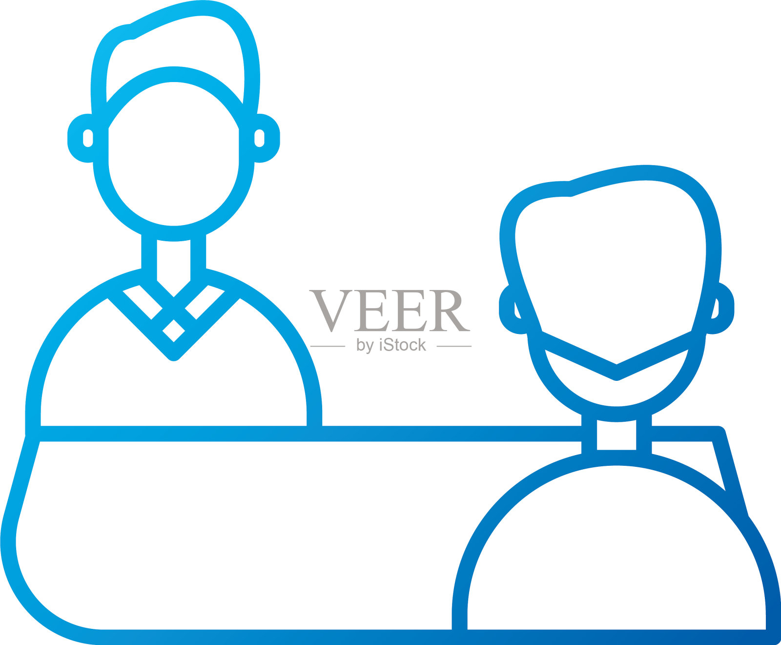 孤立男性会面设计设计元素图片