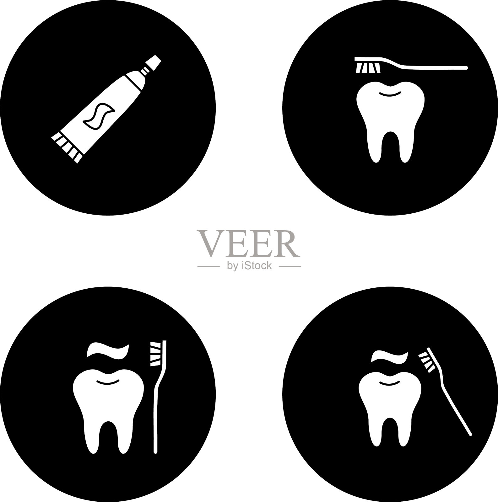 牙科字形图标集图标素材