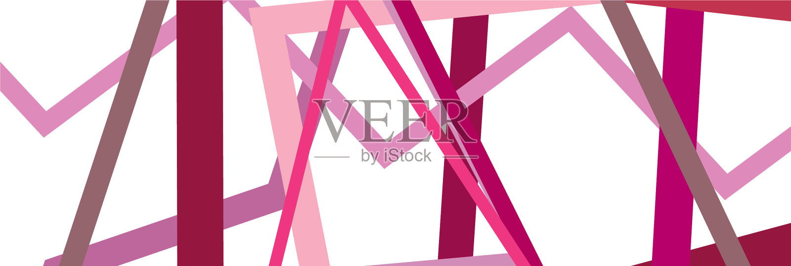 随机波浪之字形线条抽象艺术纹理插画图片素材