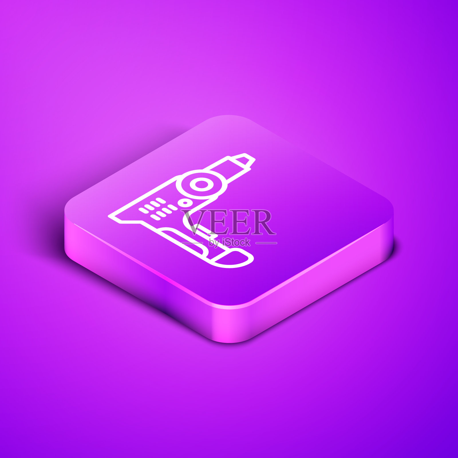 等距线电钻机图标插画图片素材