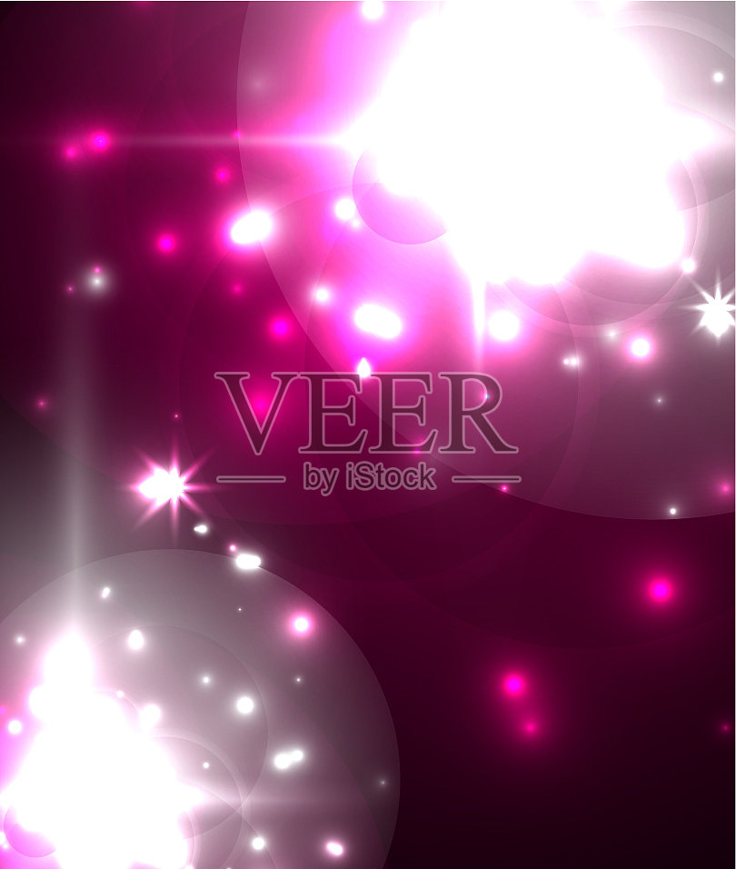 霓虹灯节日装饰插画图片素材