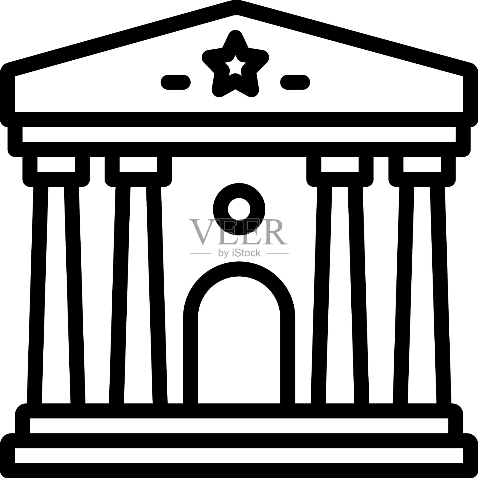 博物馆插画图片素材